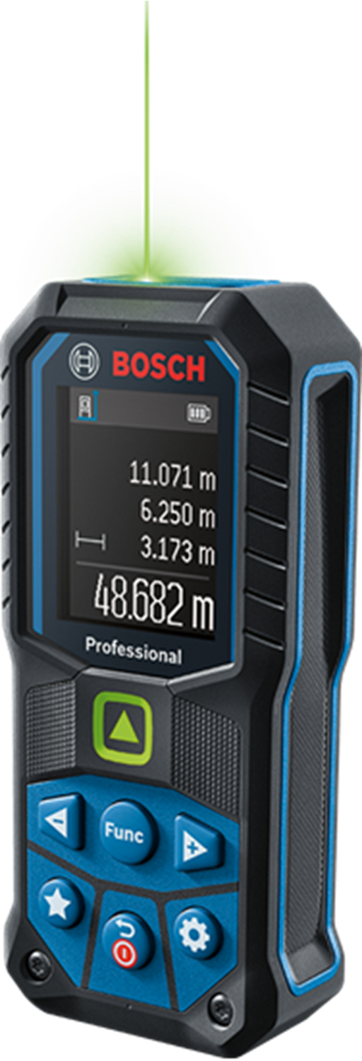 Снимка на Лазерна ролетка BOSCH GLM 50-25 G,0601072V00 + Линеен лазер Bosch GCL 2-15 G Professional+RM1,мишена,куфар 0601066J00 + Бонус Детектор BOSCH GMS120-27