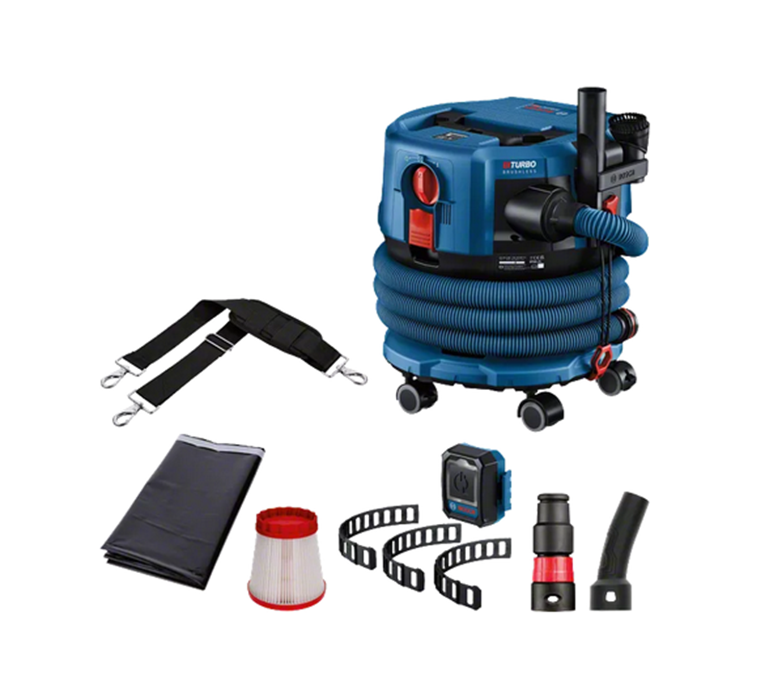 Снимка на Акумулаторна прахосмукачка BOSCH GAS 18V-12 MC Professional, сухо и мокро почистване, SOLO