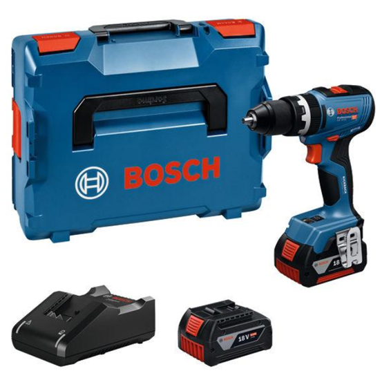 Снимка на Акумулаторен ударно-пробивен винтоверт BOSCH GSB 18V-65, 2*5AH, L-BOXX, 06019N3303