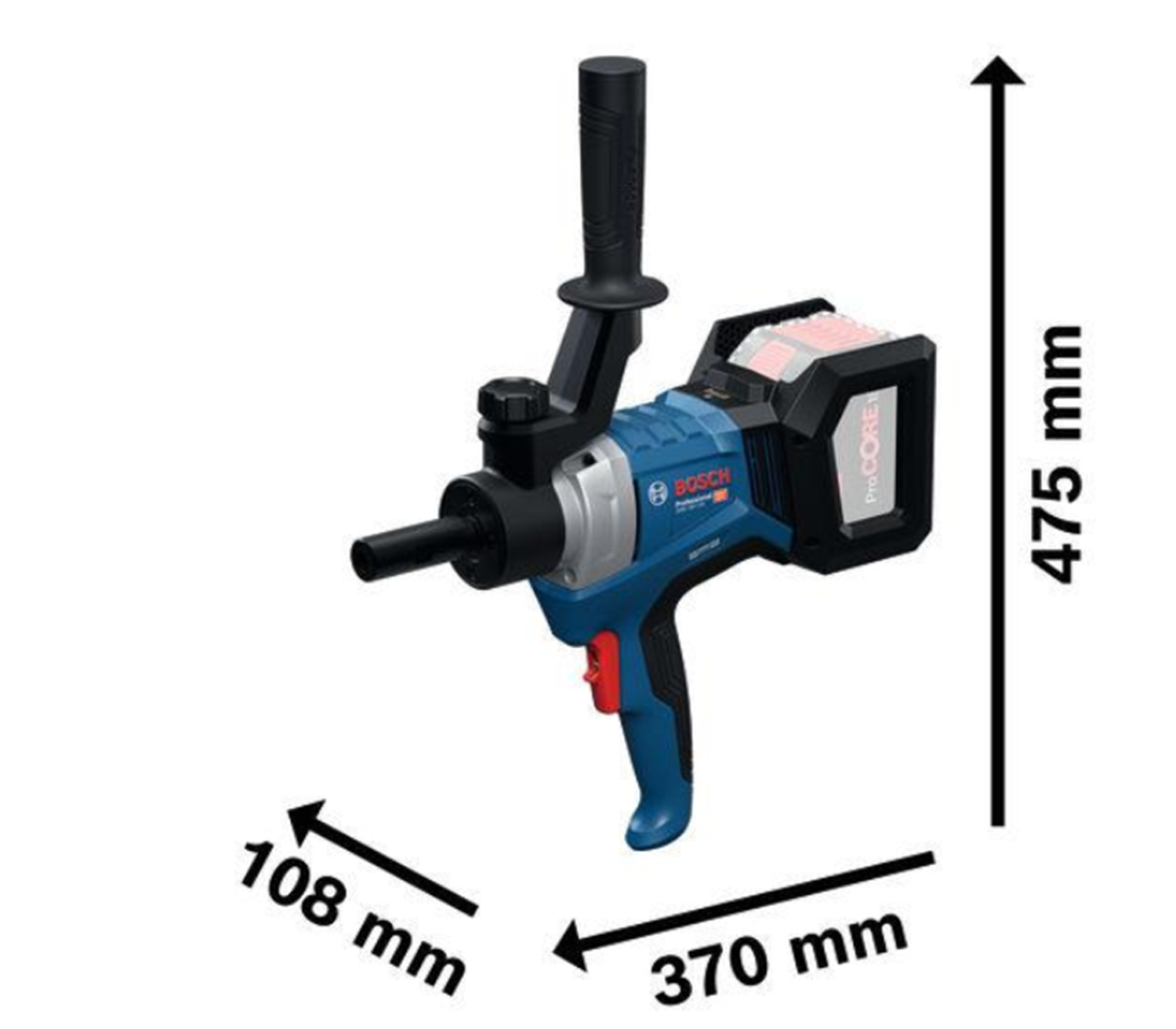 Снимка на Акумулаторна бъркалка BOSCH GRW 18V-120, SOLO, 06011C2000