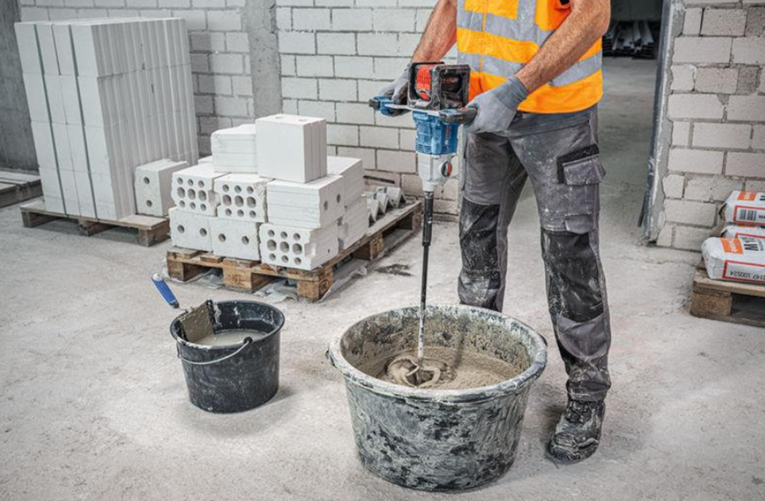 Снимка на Акумулаторна бъркалка BOSCH GRW 18V-160, SOLO, 06011C3000
