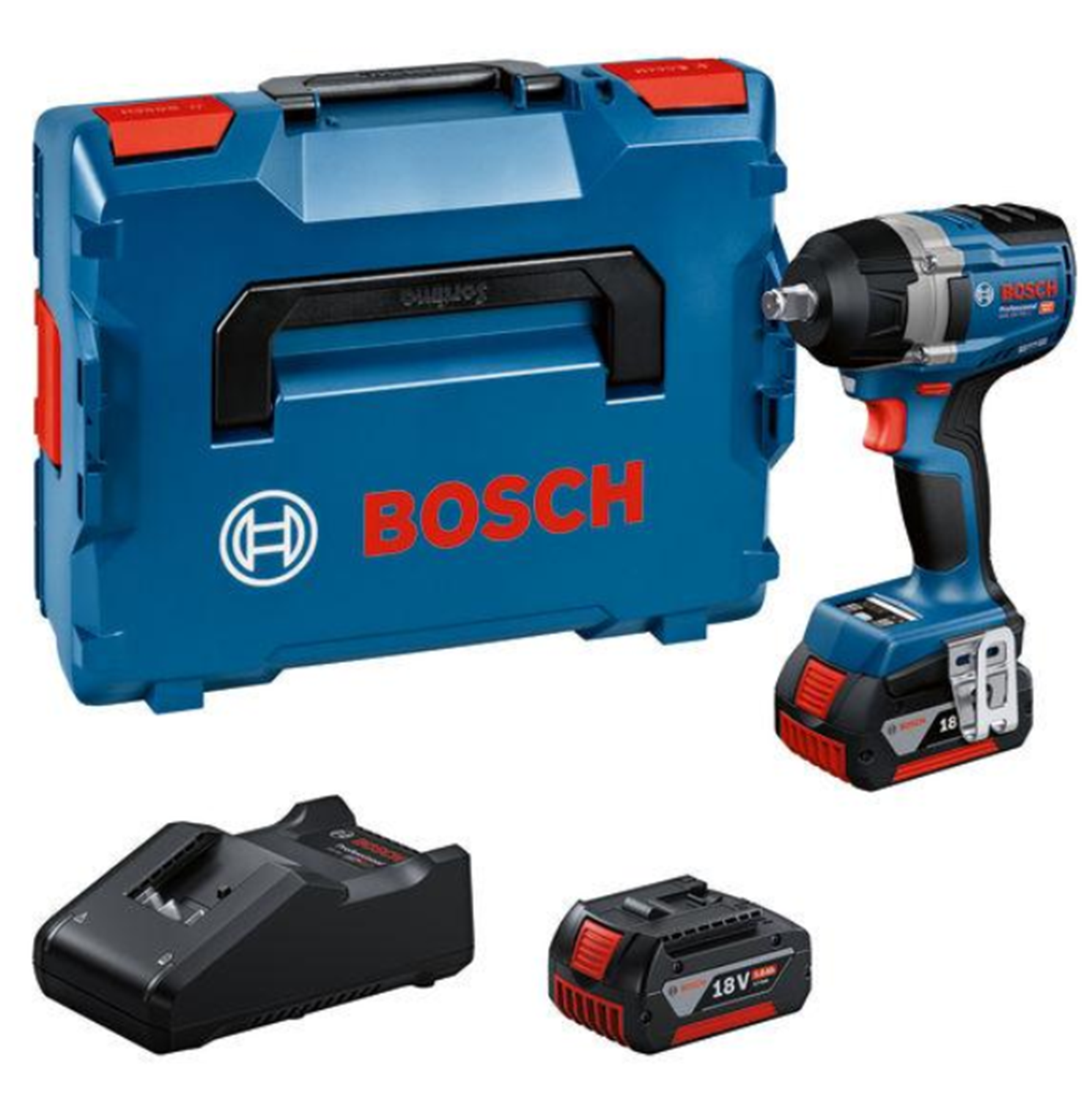 Снимка на Акумулаторен ударен гайковерт BOSCH GDS 18V-750 C, 2батерии*5AH, 06019L9003