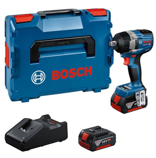 Снимка на Акумулаторен ударен гайковерт BOSCH GDS 18V-750 C, 2батерии*5AH, 06019L9003
